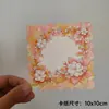 10x 10cm cartão quadrado de verso cartão material diy acessórios embalagem display cartão de papelão para live verso do cartão papel de verso do cartão
