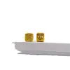 Plata S925 Chapado en Oro Moneda Dios de la Riqueza Amarillo Cubo Zakiram Cadena de Pulsera de Cuentas DIY Joyería Accesorios Pequeños