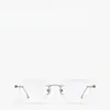 Gafas de Miopía Ajustables sin Graduación de Titanio Puro Estilo Jackson Wang para Mujer, Gafas Antiluz Azul sin Montura para Hombre