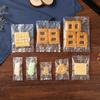 Saco pequeno translúcido fosco para biscoitos, saco selado a quente para máquina de chá perfumada, saco de embalagem para biscoito crocante de floco de neve, bolo lunar, ovo, leite, jujuba, panificação