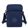 Bolso para teléfono móvil de versión vertical de comercio exterior de fábrica para mujer, bolso bandolera de hombro con cremallera simple coreana, bolso de nailon para teléfono móvil de versión vertical, venta al por mayor