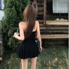 [con Flores] Estilo Puro Deseo Sexy Chica Caliente Vestido que Ceñe la Cintura con Cuello Halter para Mujer Verano 2026 Nuevo Vestido Corto