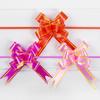 Suministros de boda, flores para tirar a mano, lazo para tirar, decoración de coche de boda, flores para tirar a mano, n.° 18, borde dorado, rojo alegre