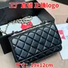 Bolsa de dinheiro de alta qualidade, bolsa de corrente com padrão de losangos inspirada na Chanel, nova bolsa quadrada pequena de ombro único versátil para mulheres