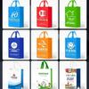 Bolsas de Mano No Tejidas Impresión Personalizada Compras Corporativas Lona Bolsas Ecológicas con Impresión de Logo Estilo de Moda