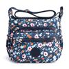 2022 Nova Moda Estilo Coreano Nylon Grande Capacidade Flor Pano Bolsa Bolsa de Ombro Bolsa Crossbody Da Moda Feminina