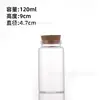 Botellas pequeñas de vidrio personalizadas al por mayor de calibre 47 con tapón, botellas de embalaje para azafrán, botellas para té de flores con logo impreso