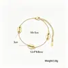 Moda Transfronteriza Europea y Americana Serie Océano Concha Acero Inoxidable Collar para Mujer Nicho Lujo Ligero Gama Alta Cadena Clavícula Conjunto