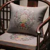 Nuevos cojines para sillas, cojines de asiento y cojines decorativos de secuoya estilo chino; cojines bordados para sillones y sillas de estilo oficial; Cojines de asiento de sofá de algodón y lino Dorothy