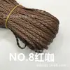 Cuerda trenzada de PU de tres hebras Accesorios de bricolaje Pulsera Sombrero Industria de la cuerda trenzada Accesorios para la ropa Joyería Cuerda de 5 mm