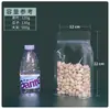 Sacos Selantes Transparentes Auto-Selantes de Oito Lados para Grãos e Frutas Secas, Sacos Espessados para Embalagem de Alimentos, Sacos de Plástico Auto-Selantes