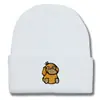 Gorro de Lana Tejido Bordado de Pato Nuevo de Dibujos Animados Transfronterizo para Hombres y Mujeres en Otoño e Invierno Caliente para Exteriores de Moda Versátil Gorro Frío de Poner