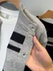 Suéter de punto a rayas retro color block para hombre, moderno para otoño e invierno, estilo casual y relajado, cárdigan holgado para usar en capas