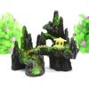 Paisajismo de acuario decoración de pecera resina de simulación rocalla piedra molino de viento bomba de aire rocalla giratoria rueda hidráulica