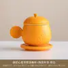 Taza de Cerámica de Buena Suerte con Tapa Cuchara Taza para Beber Café de Oficina y Plato Juego Caja de Regalo para el Hogar Logo