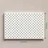 Tablero Metálico Perforado Magnético, Estante de Almacenamiento Multifuncional Engrosado, Divisor de Pared, Accesorios para Tablero Perforado Vertical