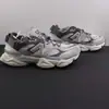 Zapatillas Deportivas Casuales Cruzadas Putian Modelo Nuevo 9060 Blanco-Gris Pata de Elefante Pequeña Pareja Zapatillas de Correr para Hombre Zapatos de Papá