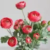Con Yang Siembra de Cabello Simulación 5 Lulian Pequeños Nórdico ins Decoración del Hogar Boda Flor Falsa Peonía Flor de Simulación