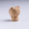 Novedad creativa Yabai madera diy tallado ojos grandes mascota linda gatito lechero pequeño lindo accesorios de joyería regalo para el hogar