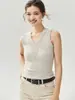 Novedad Otoño 2026 Top Camisola 100% Cachemira Pura para Mujer, Cuello en V, Patrón de Olas, Corte Ajustado