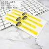 Etiqueta Adhesiva Larga Xue Mei Niang Etiqueta Selladora Puff de Yema de Huevo Pastel Puff Hilo de Carne Etiqueta de Horneado Xiaobei