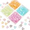 Acrílico Transparente Glitter Beads Handmade DIY Love Acessórios de Vestuário Material Bolsa Corda Pulseira Beads Loaded Beads