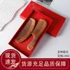 Peine de Madera de Durazno Viejo para Uso en Casa, Caja de Regalo con Logo Grabado, Adecuado para Ancianos, Hombres y Mujeres, Masaje del Cuero Cabelludo, Peine de Madera de Durazno Espeso Tallado
