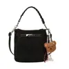 Elegante Bolso de Mano de Moda Otoño e Invierno Bolso Tote Pequeño para Mujer 2025 Nuevo Bolso Cubo de Gamuza Versátil Bolso de Hombro Cruzado
