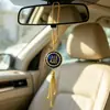 Colgante circular para coche de estilo étnico transfronterizo, con forma de pétalo, pintado en oro, estilo árabe, con borlas, hecho a medida