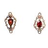 Aretes de Perlas con Borde de Cristal en Forma de Gota Estilo Palacio Vintage Collar Material con Retención de Color Pasador de Pelo Accesorios de Paso Agitado
