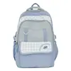 Mochila de Verão 2026 Nova Cor Color Block para Estudantes Femininas, Grande Capacidade, Bonita, Bolsa de Viagem, Leve, Mochila da Moda