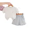 Conjunto de Verano con Helado para Niñas de Manga Corta Moda de Verano Elegante para Bebés Conjunto de Dos Piezas Niñas Bebés Moderno