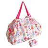Bolsa de Compras Plissada Estilo Japonês Desenho Animado Verde com Botão de Pressão Ultra Leve Portátil Bolsa de Ombro para Viagem