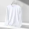 Comércio Exterior Transfronteiriço 2026 Nova Camiseta Fina de Manga Longa Outono Camada Base T Versátil Top Masculino Gola Redonda Fábrica de Origem