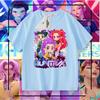 Camiseta de Manga Corta de Algodón Puro para Grupo de Chicas Kpop Hunter Verano Ropa de Verano para Niños Tops de Cuello Redondo para Niños a la Moda