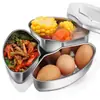 Nova Bandeja de Vapor Espessa em Forma de Leque com Tampa, Grade de Vapor Doméstica de Aço Inoxidável, Panela de Vapor, Panela de Arroz, Tigela de Vapor, Ferramenta para Cozinhar Arroz no Vapor