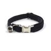 2022 Pet Cat Collar Metal Fivela Gravação INS Estilo Preto Veludo Cat Collar com Sino Cat Collar