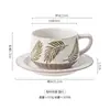 Xícara de Café e Pires de Cerâmica Grossa Japonesa Caneca Retrô Caneca Criativa para Latte Art Caneca para Latte Caneca para Chá de Leite Caneca de Água Caneca Doméstica para Café da Manhã
