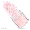 Juego de 12 lentejuelas con purpurina y polvo láser degradado para decoración de uñas con diseño de explosiones transfronterizas en color rosa