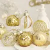 Decorações de Natal de Novos Produtos Transfronteiriços Platinum Boutique Conjunto de Bolas de Natal Pintadas para Pet Bolas de Decoração para Árvore de Natal