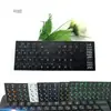 Teclado de laptop mate brillante transparente negro Azul Naranja etiqueta de letra para Apple Computer mac