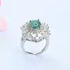 Guan Yu Jadeíta Azul Agua Natural Grado A Anillo de Jade Vintage Suministro en Vivo Cadena de Suministro Mayorista S5060404L
