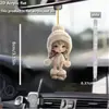 Nuevo colgante plano de acrílico para coche con diseño de gato de té de leche lindo, adorno para decoración de casa de vacaciones