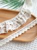 Acessórios de renda elástica de algodão materiais de vestuário decorativos artesanais DIY decote saia babado material