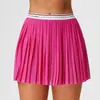 La falda de tenis Caijue para mujer es transpirable y anti-exposición, una falda de malla versátil de dos piezas adecuada para correr al aire libre y deportes, con un diseño plisado