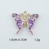 Jóias diy acessórios estilo coreano novo broche cor borboleta bonito gotejamento óleo ponto diamante amostra all-matching fábrica atacado