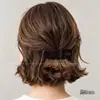 Pinza para el cabello curva, plana y cómoda para mujer, con un diseño sofisticado, nuevo estilo 2026, adecuada para la parte posterior de la cabeza, pinza de pico de pato