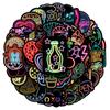 100 Pegatinas Creativas de Graffiti con Luz de Neón para Decoración de Laptop, Maleta, Motocicleta, Coche - Impermeables