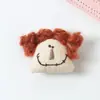 Enfeites Pendentes Frescos e Simples Estilo Coreano, Enchimento de Algodão 3D, Acessórios, Formato de Coração Cisne Palhaço Materiais de Tecido Feitos à Mão, Acessórios de Broche