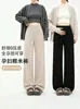 Pantalones anchos suaves de maternidad para primavera, otoño e invierno, pantalones casuales holgados de talla grande, leggings gruesos forrados de vellón, directo del fabricante